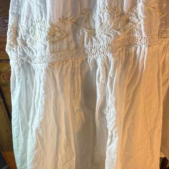 Joie White Embroidered Midi Dress - Picture 7 of 11